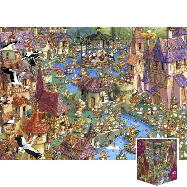 Miasto królików (Puzzle+plakat) - Sklep Art Puzzle